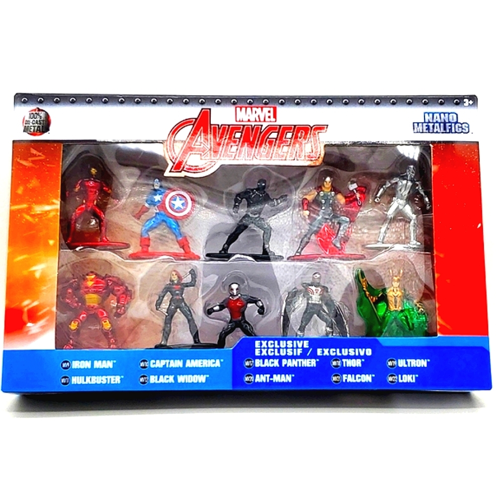 Jada Toys Nano Metalfigs Marvel 10 Pack Miniature Diecast Figures NIB